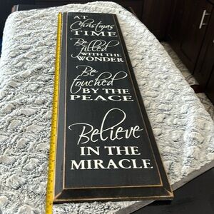 Christmas wooden sign